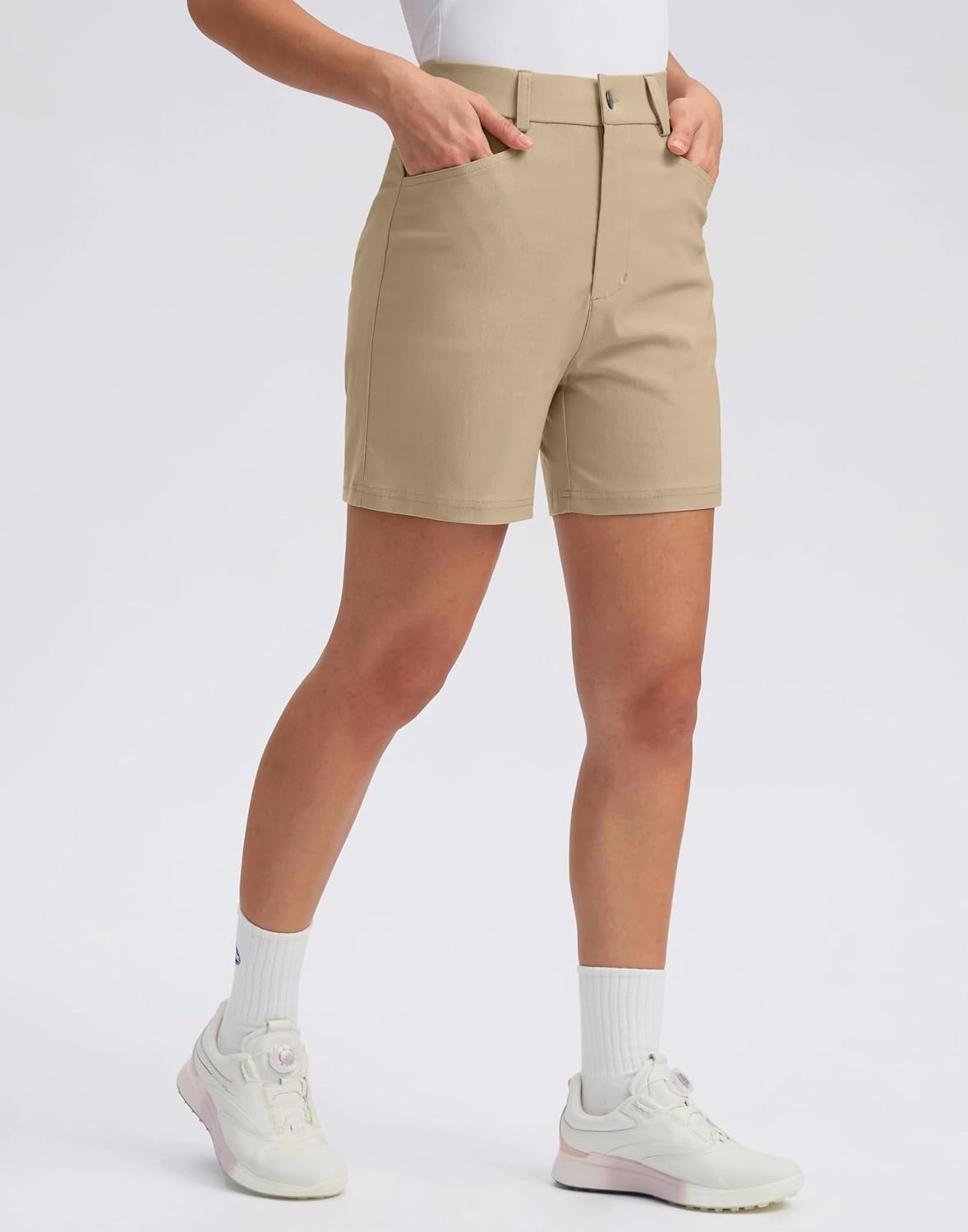 G Gradual 5" Women's Golf Shorts Stretchy Lightweight Outdoor Hiking Shorts with Pockets Shorts for Women Casual Summer