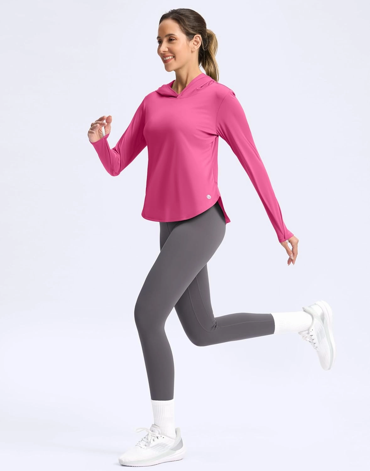G Gradual Women's UPF 50  Sun Shirt with Hoodie Long Sleeve UV Protection Shirts Lightweight Hiking Fishing Shirts for Women