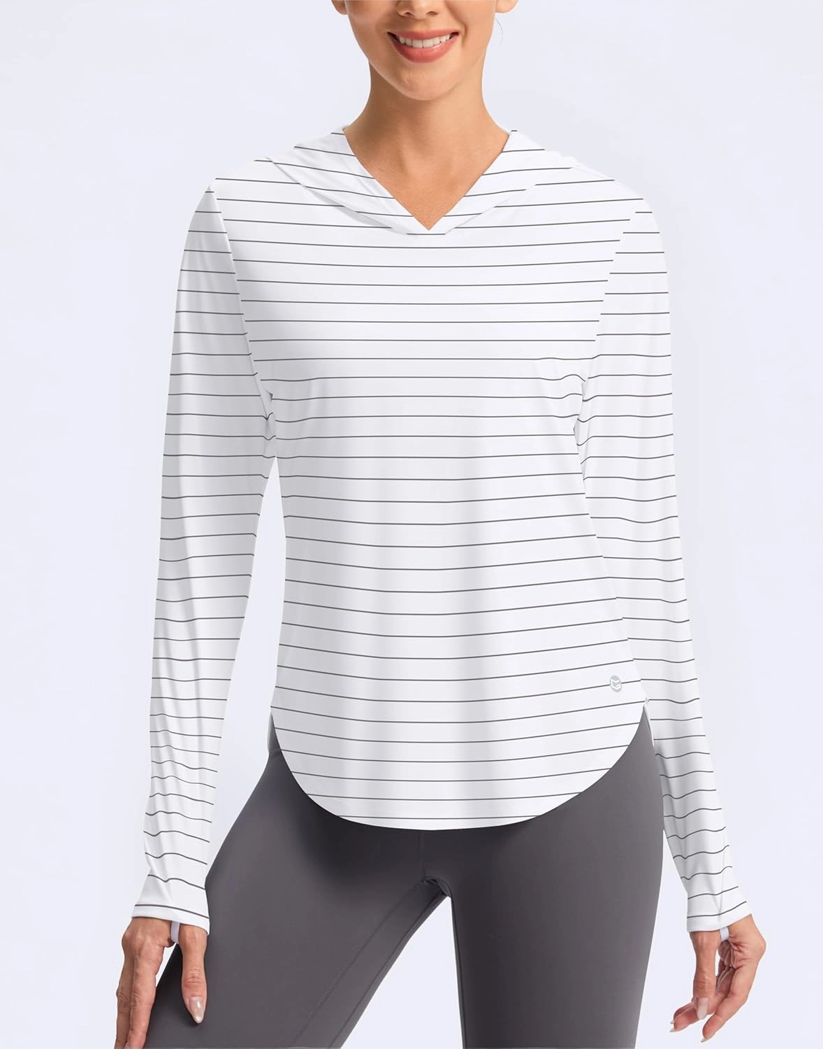 G Gradual Women's UPF 50  Sun Shirt with Hoodie Long Sleeve UV Protection Shirts Lightweight Hiking Fishing Shirts for Women