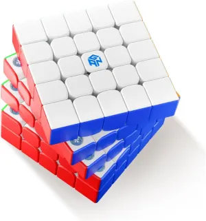 GAN 562 M Frosted Coated,Magnetic Speed Cube 5x5 Stickerless Puzzle Toys for Kids