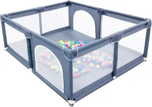Gaorui Large Kids Baby Ball Pit - Portable Indoor Outdoor Baby Playpen Toddlers Children Safety Play Yard Fun Activities Popular Toys (Not Includes Balls)