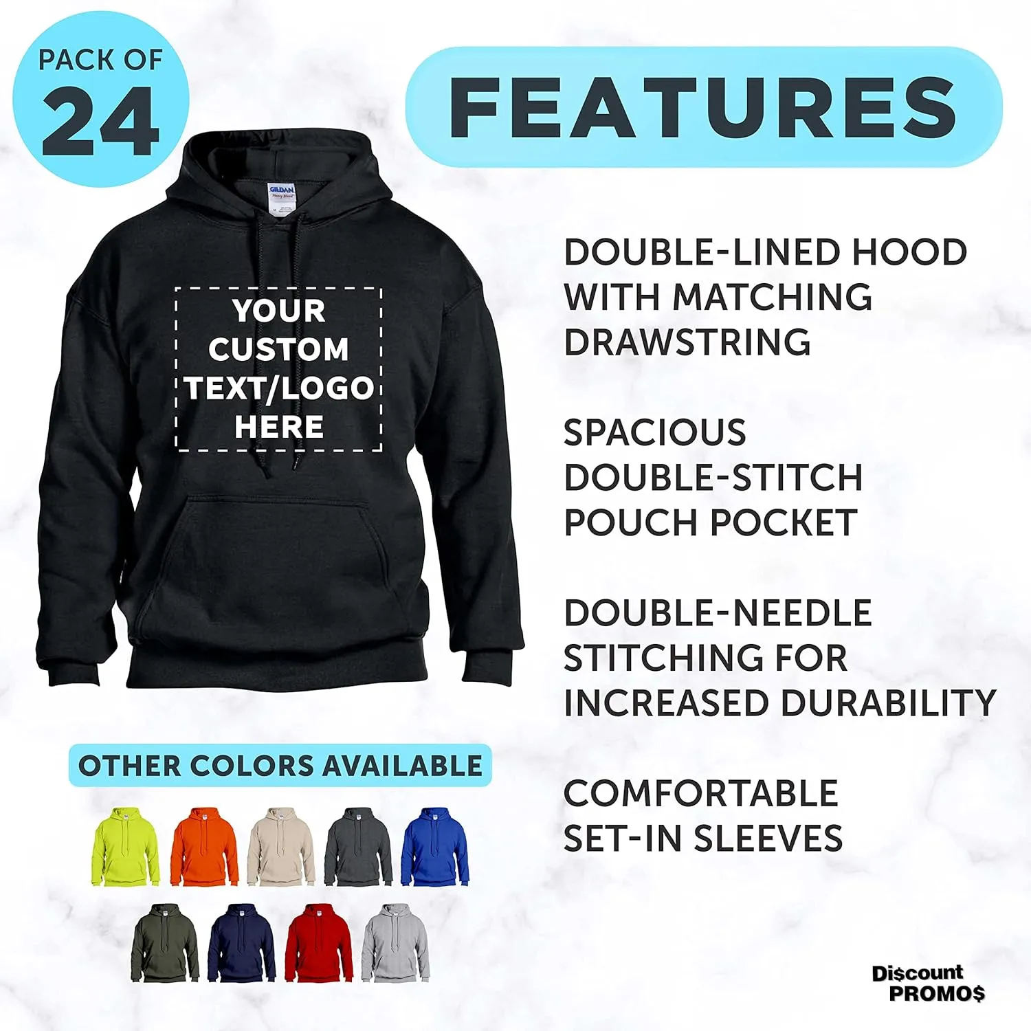 Gildan Adult Hoodies for Men and Women, Comfortable Cotton Unisex Sweatshirt with Hood