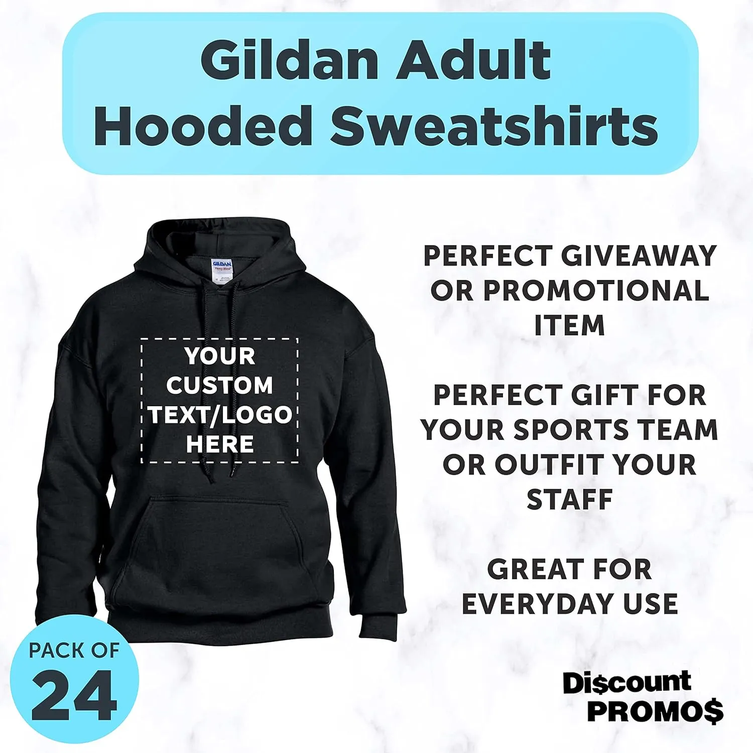 Gildan Adult Hoodies for Men and Women, Comfortable Cotton Unisex Sweatshirt with Hood