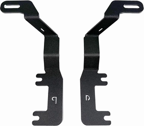 Go Rhino XE Hood Hinge Cube Light Mount | Mild Steel, Textured Black | 732250T | Fits 2023-2024 Chevrolet Colorado, Crew Cab