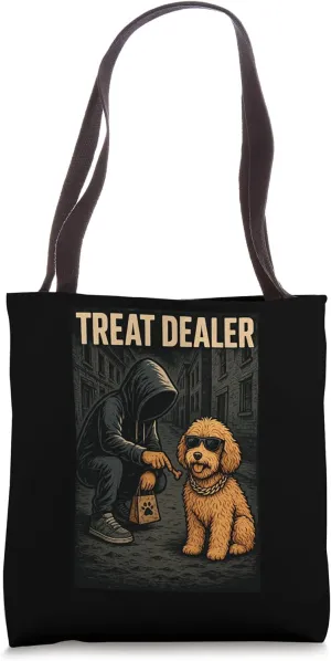 Goldendoodle Treat Dealer Parody Humor Dog Lover Tote Bag