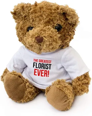 Greatest Florist Ever - Teddy Bear - Cute Soft Cuddly - Award Gift Present Birthday Xmas