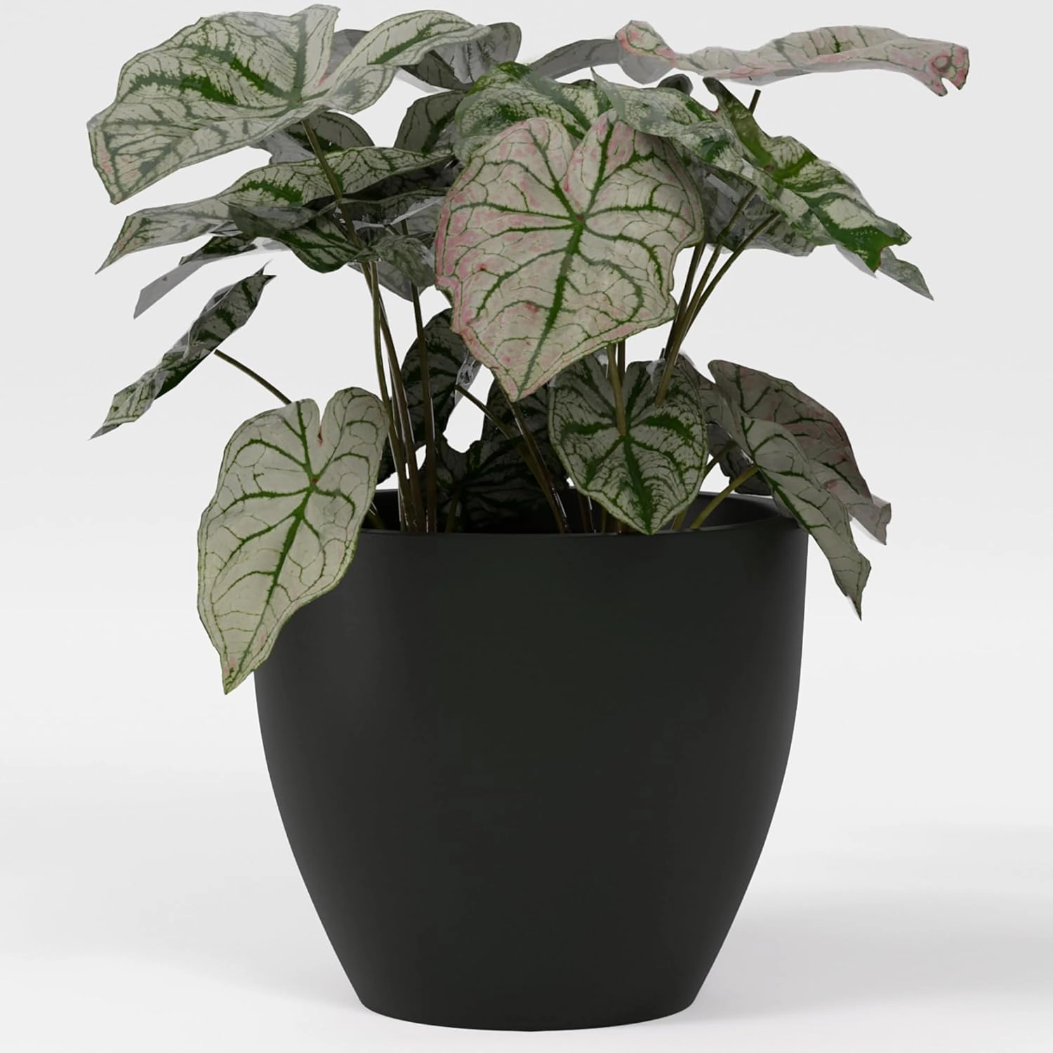 Greenline Fiberglass Lucy Extra Large Indoor/Outdoor Round Planter - 44" x 44" x 39" (Matte Black)