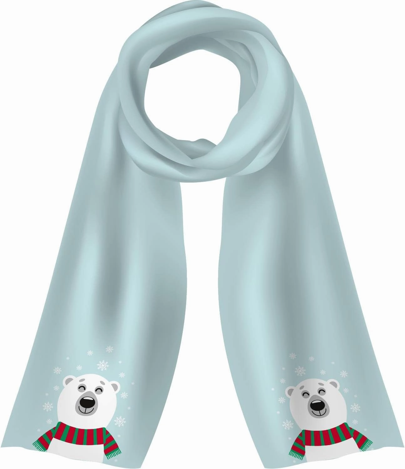 GRUSS & CO 49914 Llama, Cotton, Polyester, Green Magic Scarf, 75%, 25%, Light Green, Unfolded 165 cm x 30 cm