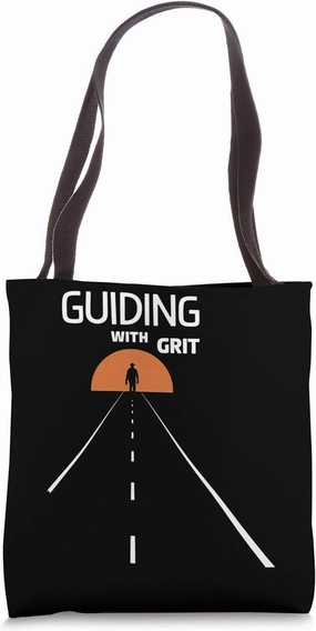 Guiding with Grit Inspirational Design Tote Bag