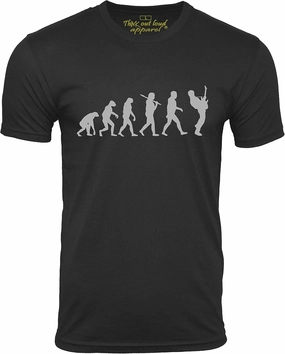 Guitar Player Evolution Funny T-Shirt Guitarist Musician Tee T Shirt