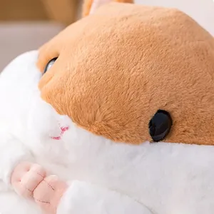 Hamster Plushie Toy Hamster Stuffed Animal Plush Toy Birthday Xmas Gift for Kids Boys Girls (15.6inch, Brown)