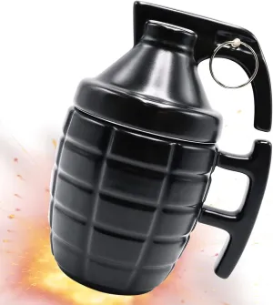 Hand Grenade Ceramic Coffee Mug,Funny Home Bar Gift for Beer Lovers, Military Enthusiasts, Men and Women, 280ML (Style C)
