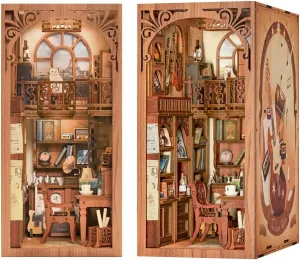 Hands Craft DIY Miniature Kit Book Nook - The Secret Rhythm | Vintage Musical Hideaway | Intricate Design, Melodic Charm | Unique Bookshelf Decor | Ideal Gift for Music Lovers & Creatives
