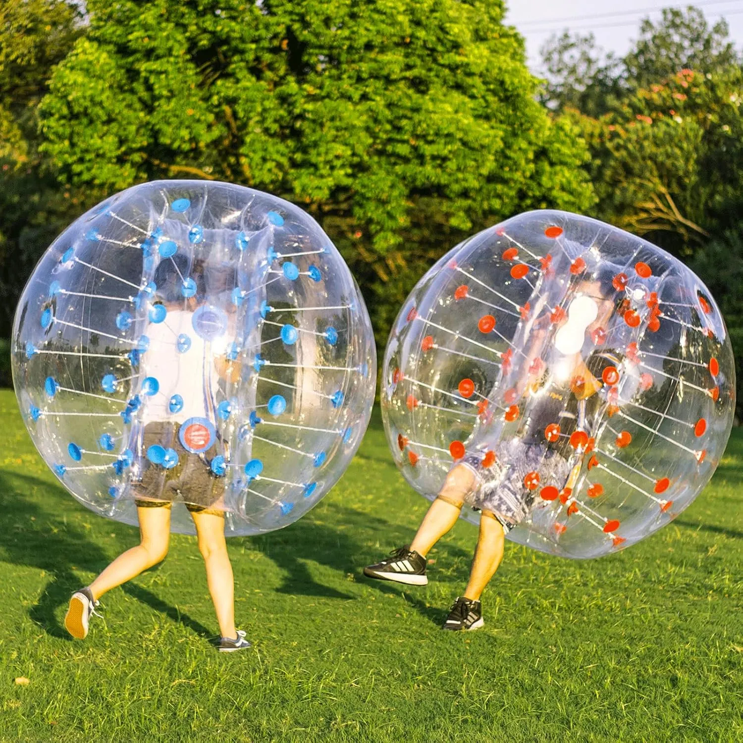 Happybuy Inflatable Bumper Ball 4 FT / 1.2M Diameter, Bubble Soccer, Blow It Up in 5 Min, Inflatable Zorb Ball for Adults or Children