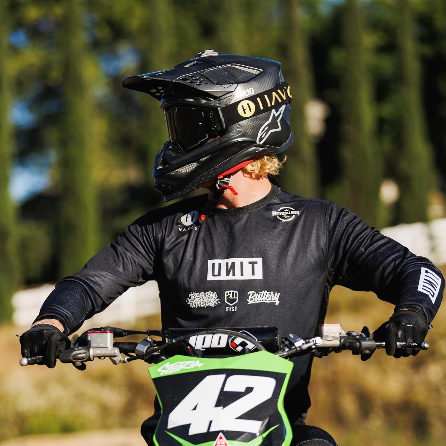Havoc Racing Helios Goggles - For Motocross, Dirt Biking, ATV, & UTV - UV Blocking Anti-Fog Goggles
