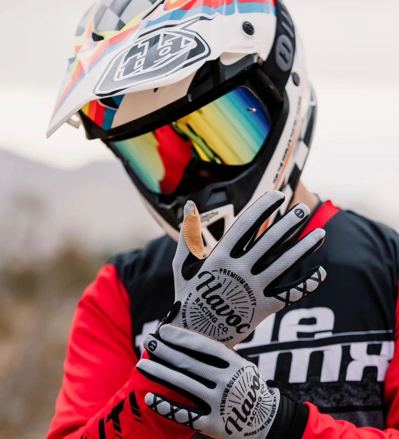 Havoc Racing Magnetic Frameless Goggles - For Motocross, Dirt Biking, Snowboarding, ATV, & UTV - UV Blocking Anti-Fog Goggles