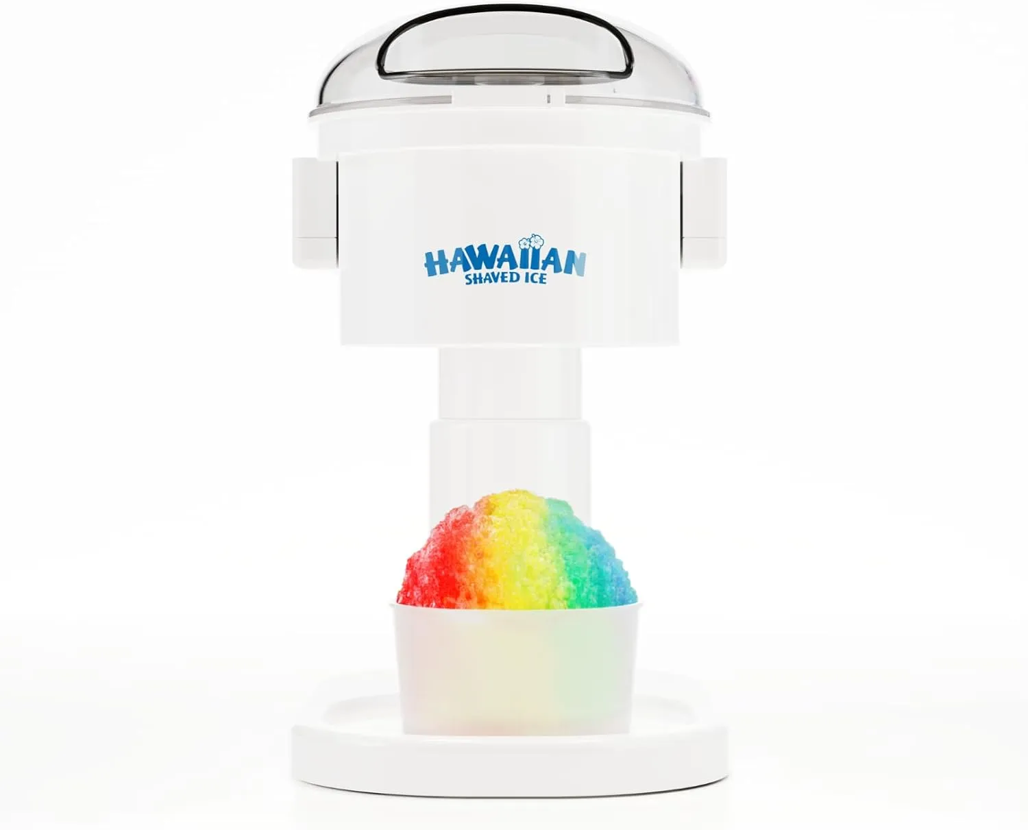 Hawaiian Shaved Ice Kid-Friendly S700 Classic Snow Cone and Shaved Ice Machine with Instruction Manual, Tip Card, and 1-year Manufacturer’s Warranty, 120V, White