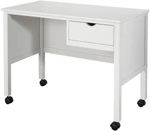 Hillsdale Furniture Schoolhouse 4.0 Wood 1 Drawer Youth Desk, White