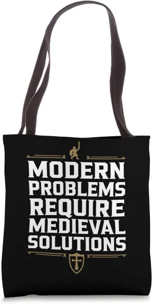 Historical Reenactment Medieval Combat Knight Battle Gear Tote Bag
