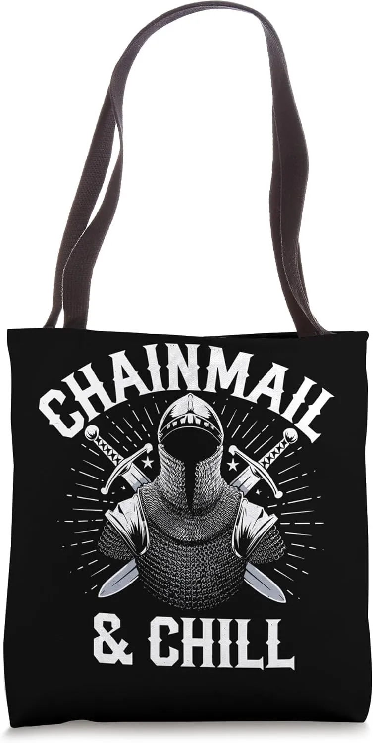 Historical Reenactment Medieval Combat Knight Battle Gear Tote Bag