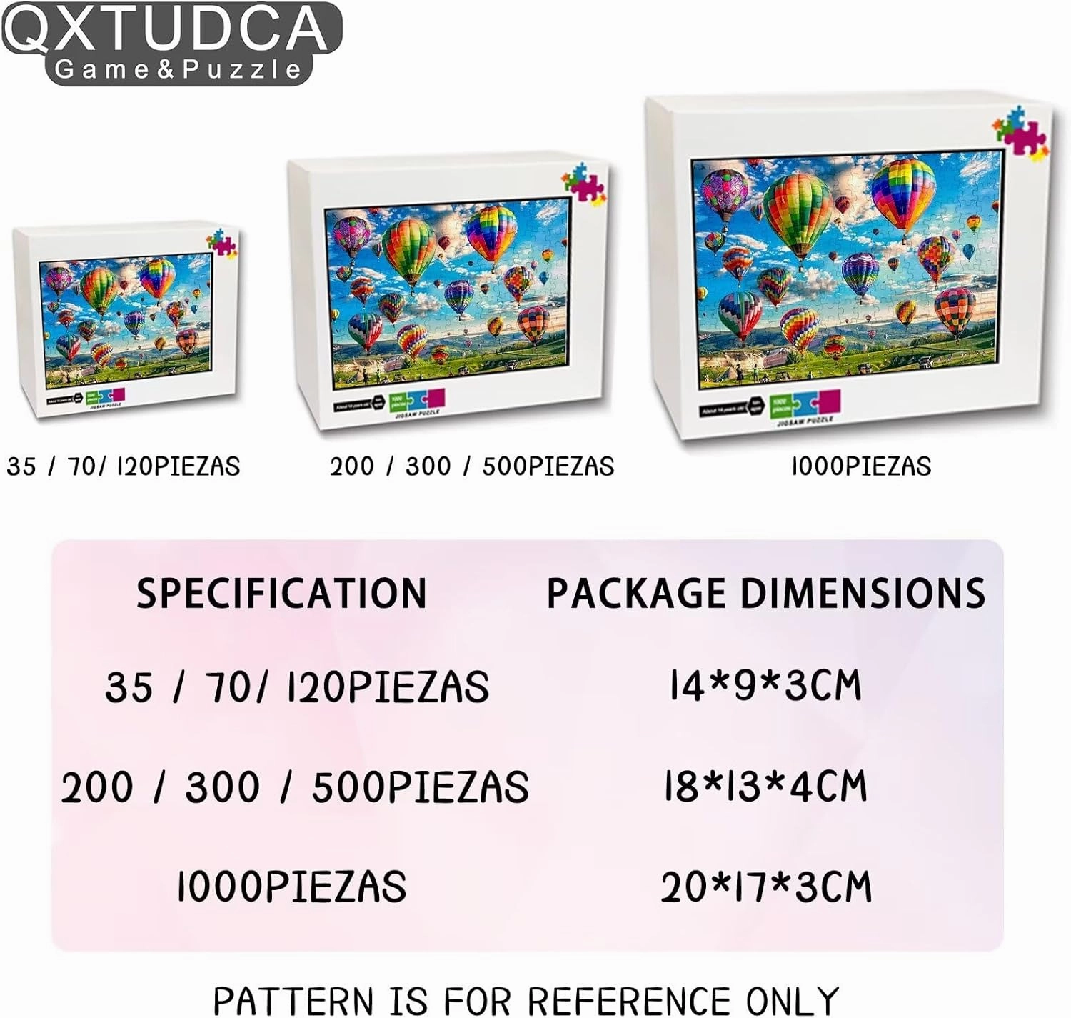 Hot Air Balloon Puzzles for Adults 500 Pieces,Grassland Wooden Puzzles-Large Family Fun Puzzles-Challenging and Fun Activity-Christmas Decorations Or Gifts for Women