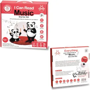 I Can Read Music Kit Montessori-Inspired Preschool Music Learning Kit for Ages 3-7 | Teach Rhythm, Note Reading & Writing with Storybook, Flashcards, Rhythm Sticks & Games