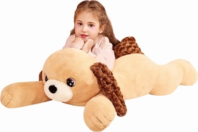 IKASA Giant Dog Stuffed Animal Plush Toy,Large Puppy Cute 30" Jumbo Soft Toys,Huge Big Size Plushy Fluffy Fat Oversized Plushie,Gifts for Kids