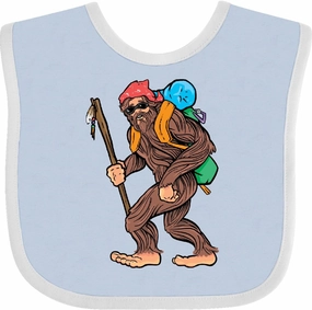 inktastic Bigfoot Trail Hiking Sasquatch Baby Bib