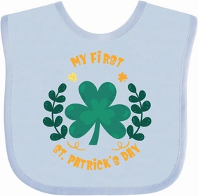 inktastic My First St Patrick's Day Baby's First St Patrick's Baby Bib