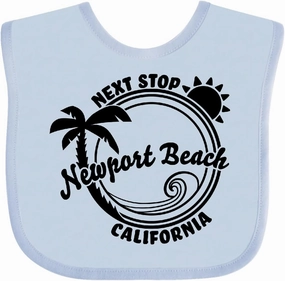 inktastic Next Stop- Newport Beach, California Baby Bib