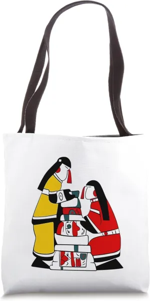 Inukshuks Human Figure Native Inuit Style Tote Bag