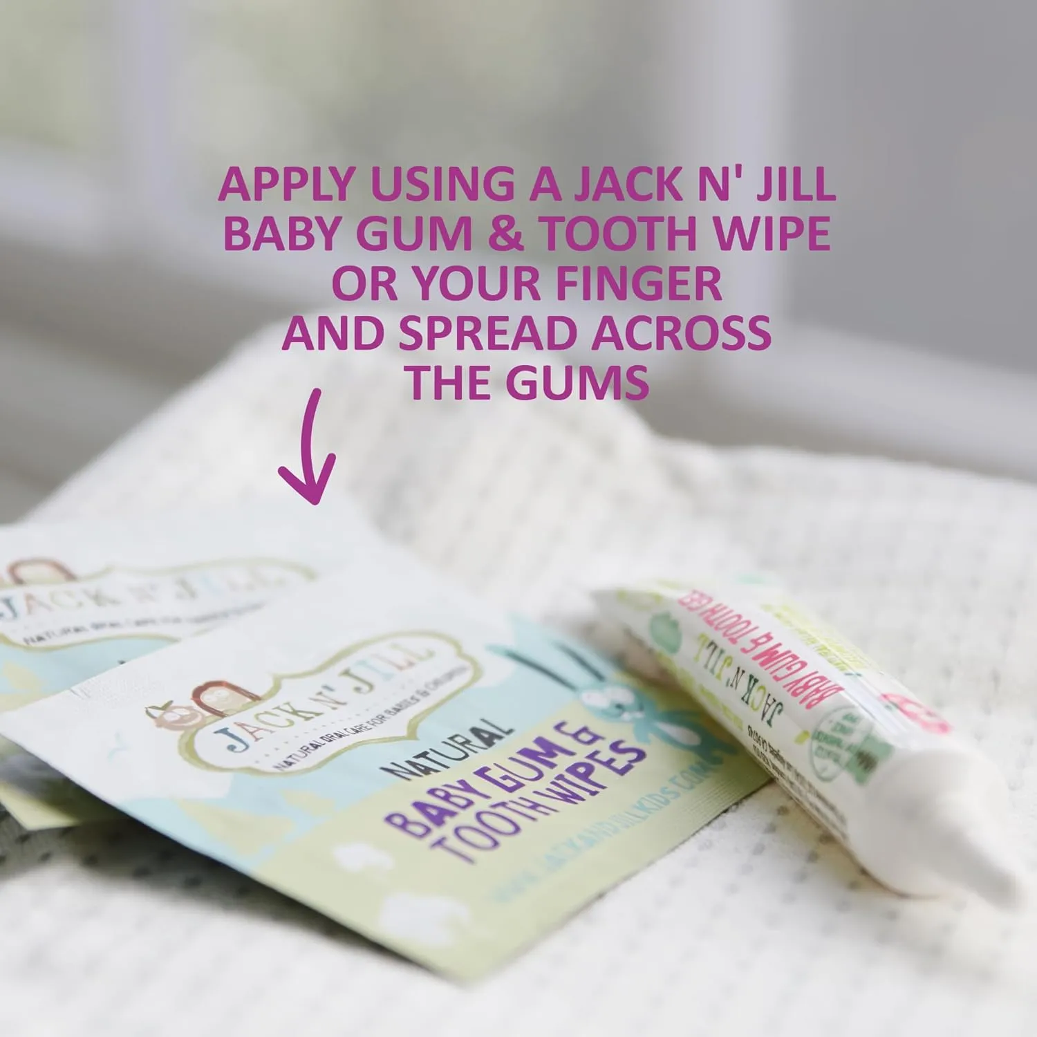 Jack N' Jill Baby Gum and Tooth Gel - Natural Teething Relief, Gentle Formula with Chamomile and Calendula, No Added Sugars or Colors, Suitable for 4 Months and Up - 15g (3 Pack)