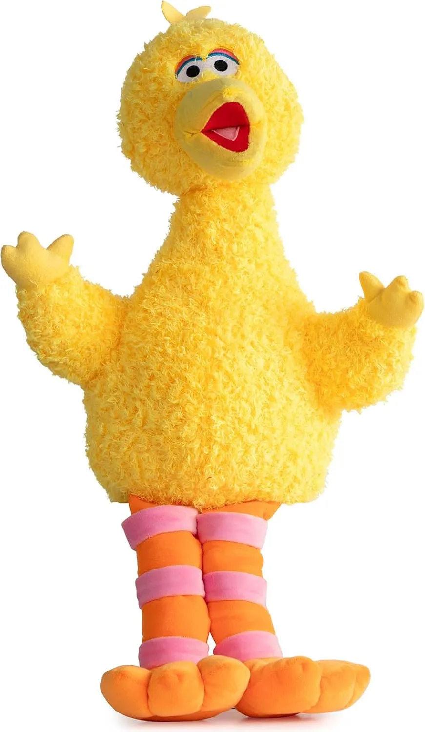 Jay Franco Sesame Street Plush Pillow Buddy - Soft Plushie Stuffed Pillow, 22 Inches, Yellow - Big Bird