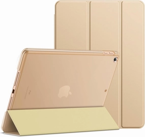 JETech Case for iPad (9.7-Inch, 2018/2017 Model, 6th/5th Generation), Smart Cover Auto Wake/Sleep (Beige)