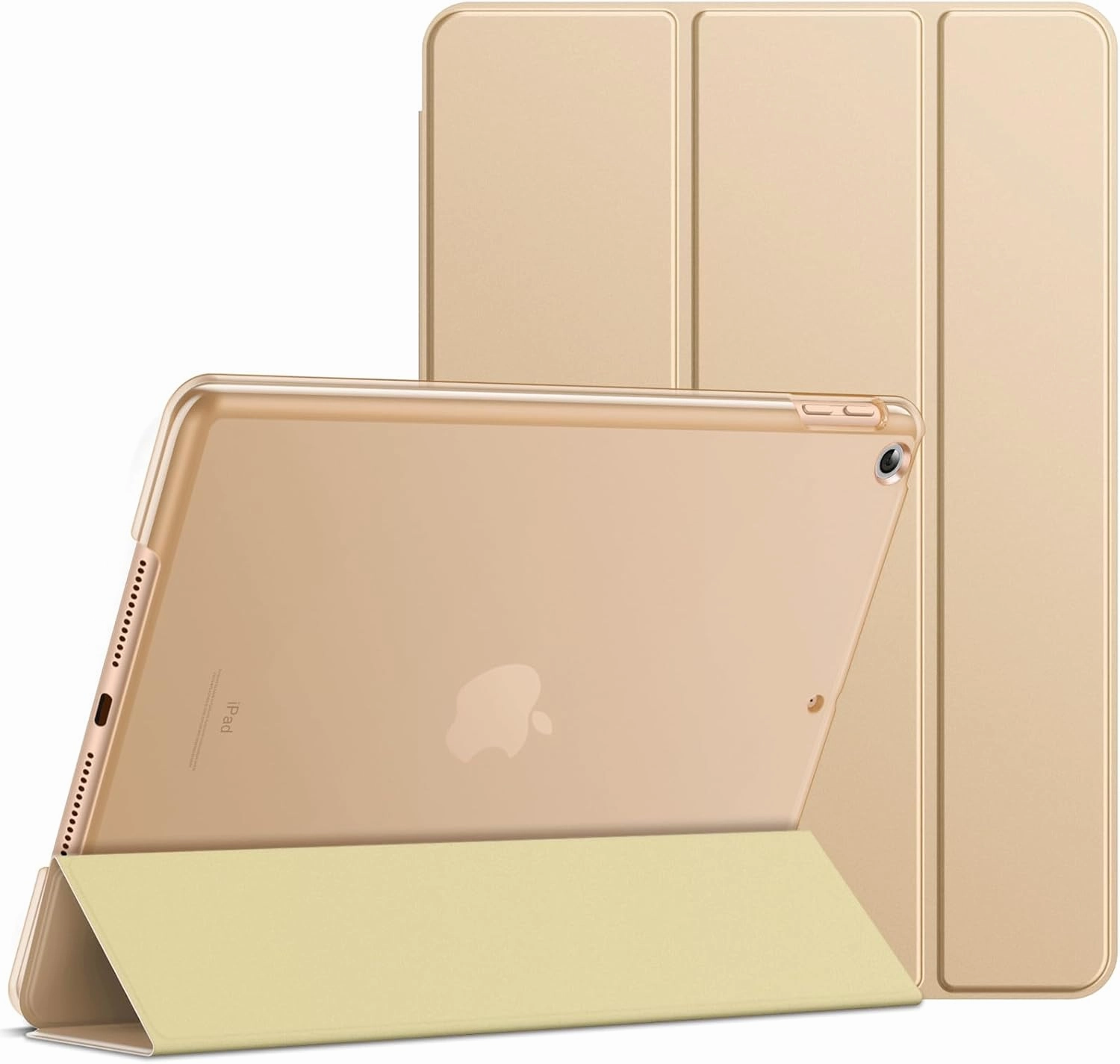 JETech Case for iPad (9.7-Inch, 2018/2017 Model, 6th/5th Generation), Smart Cover Auto Wake/Sleep (Beige)