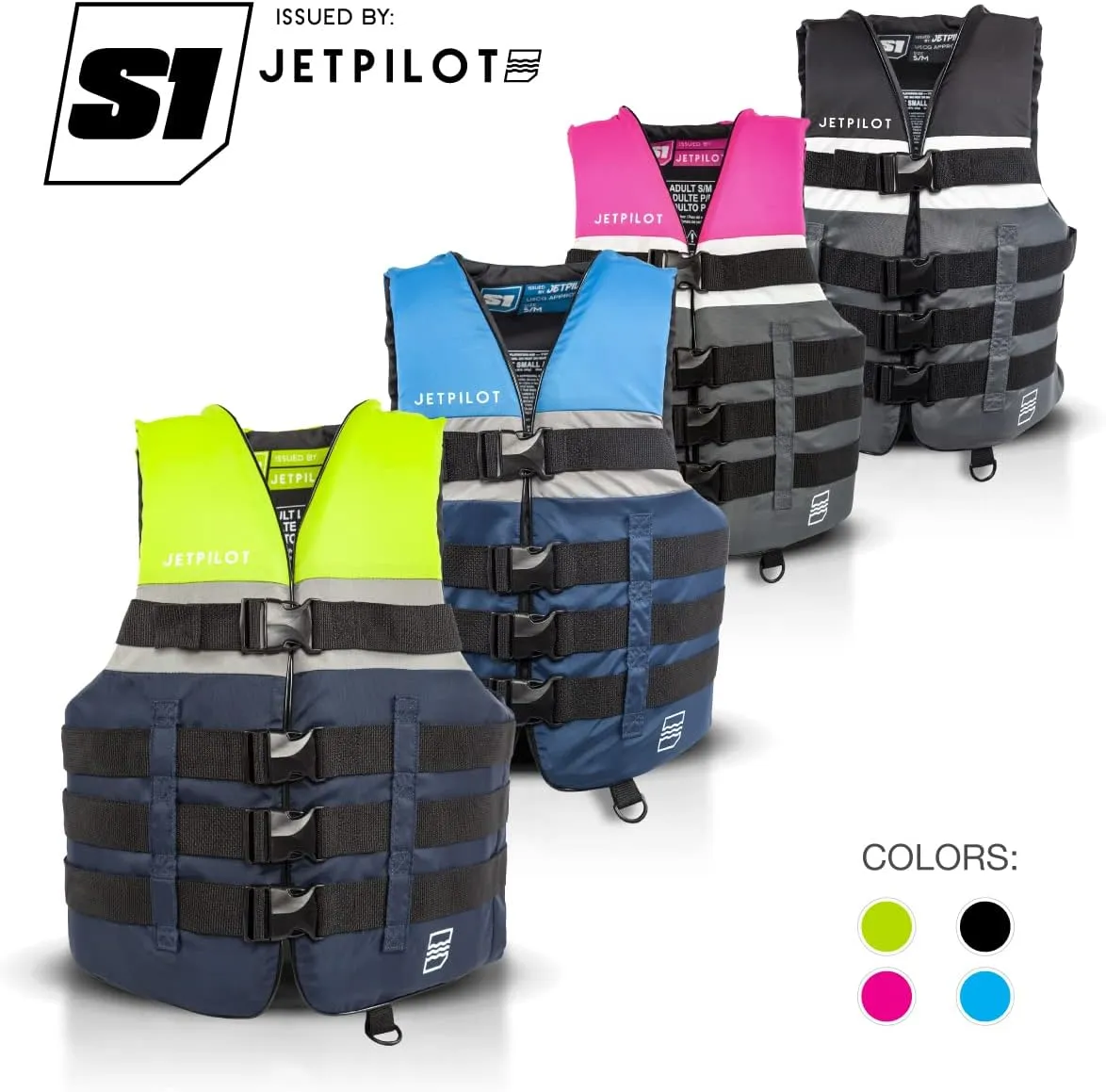 Jetpilot S1 Nylon Coast Guard Approved Life Vest PFD