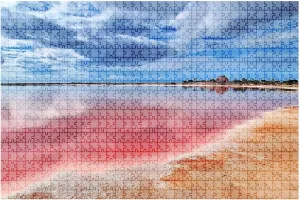 Jigsaw Puzzles 1000 Pieces for Adult Las Coloradas Port Lagartos Yucat n Mexico Fishing Village Dedicated Puzzle Game for Family Wooden Puzzle Toy Educational Games Puzzles for Home Decor