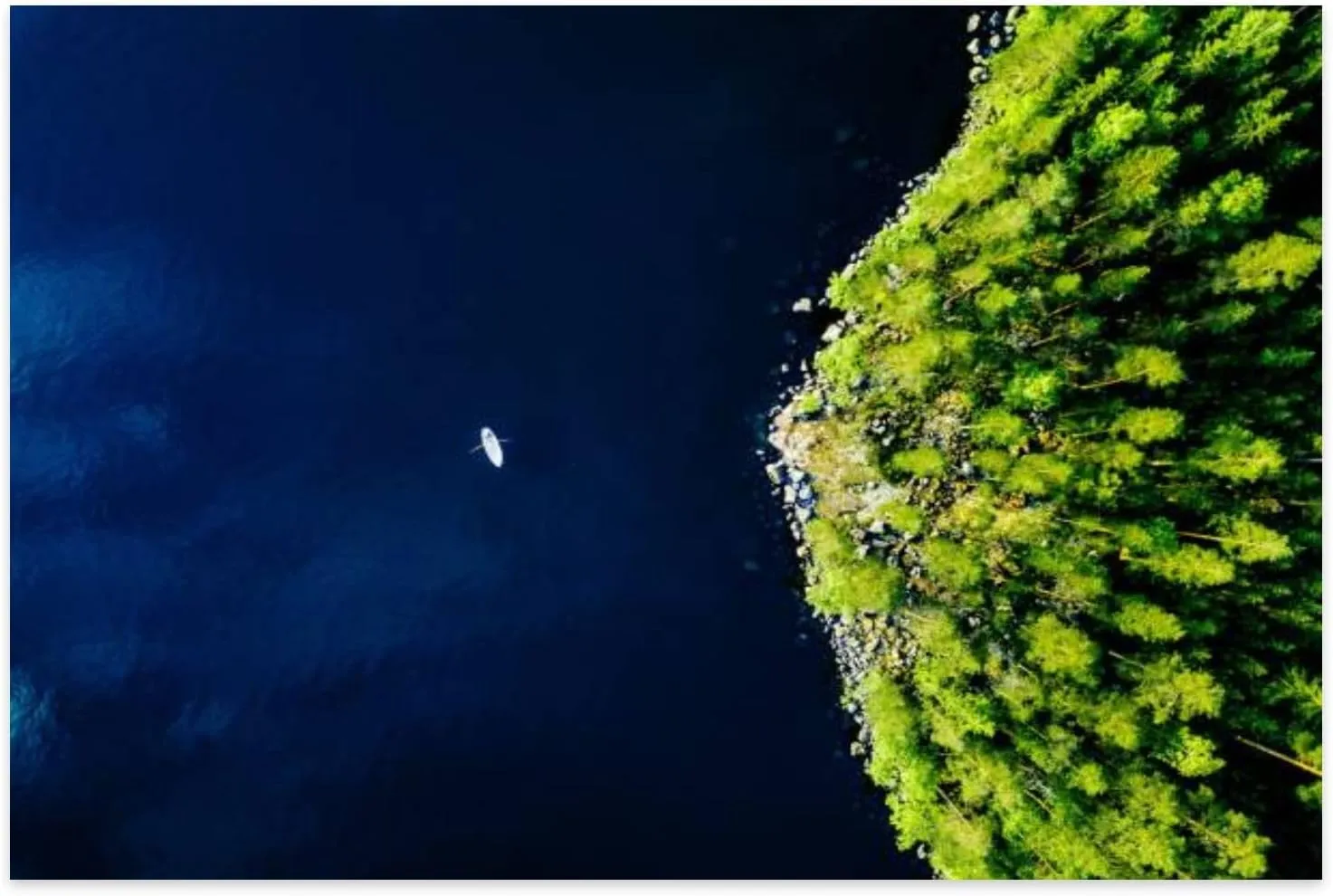 Jigsaw Puzzles 1000 Pieces for Adult View a Fishing Boat Green Forests Rocks Finland Puzzle Game for Family Wooden Puzzle Toy Educational Games Puzzles for Home Decor