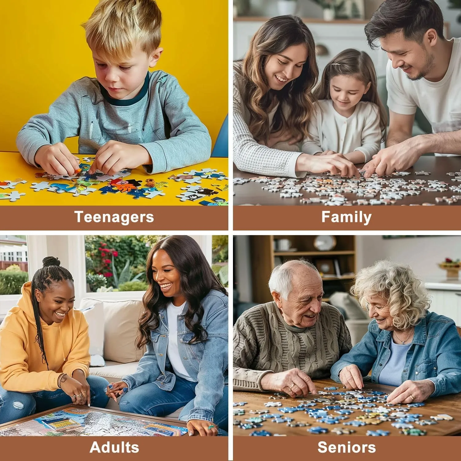 Jigsaw Puzzles 500 Pieces for Adult Aerial Views Rocky Mountains Surrounding Canmore Alberta Puzzle Game for Family Wooden Puzzle Toy Educational Games Puzzles for Home Decor