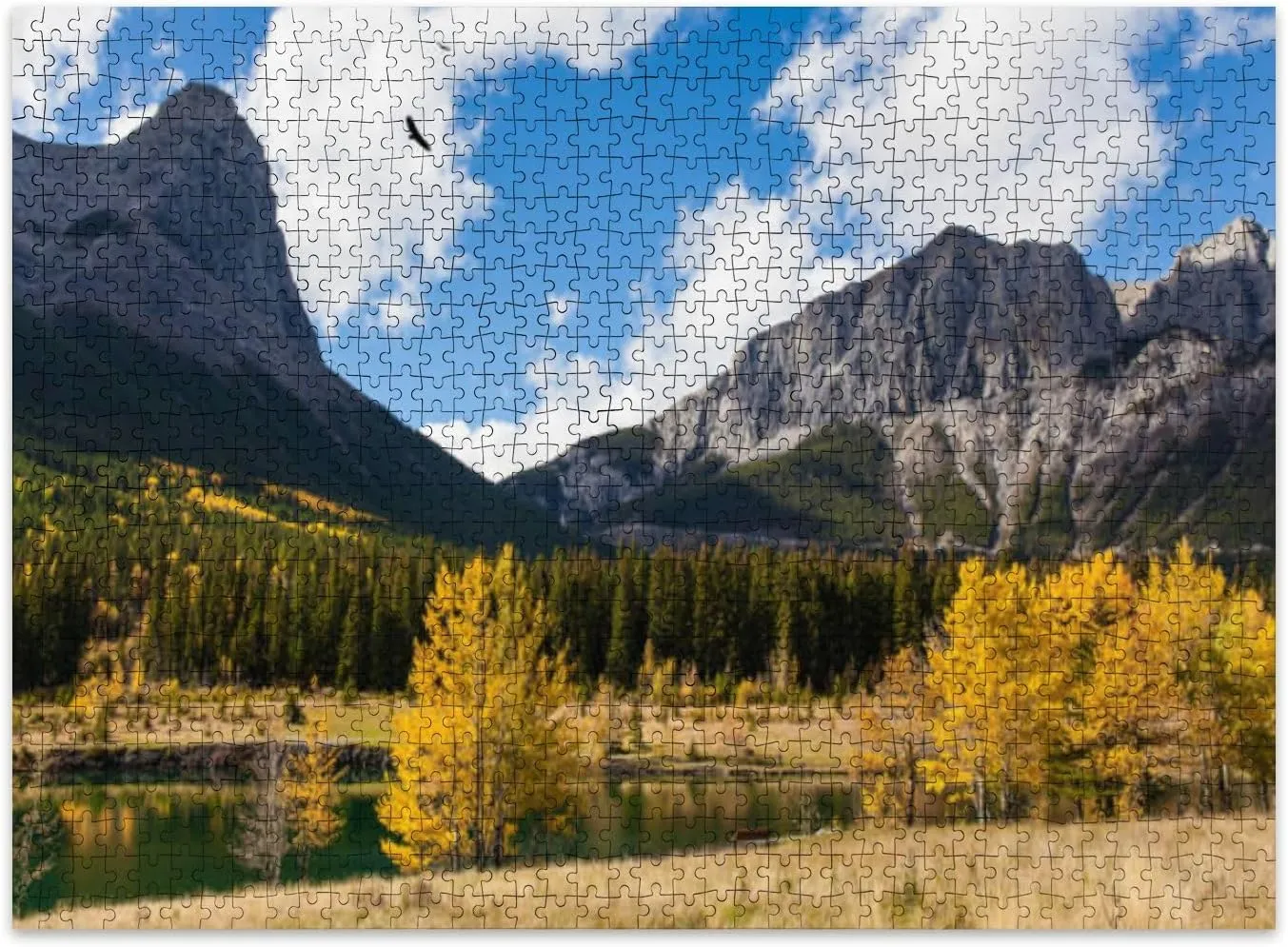 Jigsaw Puzzles 500 Pieces for Adult Autumn Forest Puzzle Game for Family Wooden Puzzle Toy Educational Games Puzzles for Home Decor
