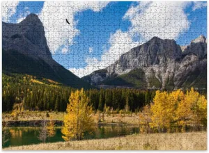Jigsaw Puzzles 500 Pieces for Adult Autumn Forest Puzzle Game for Family Wooden Puzzle Toy Educational Games Puzzles for Home Decor