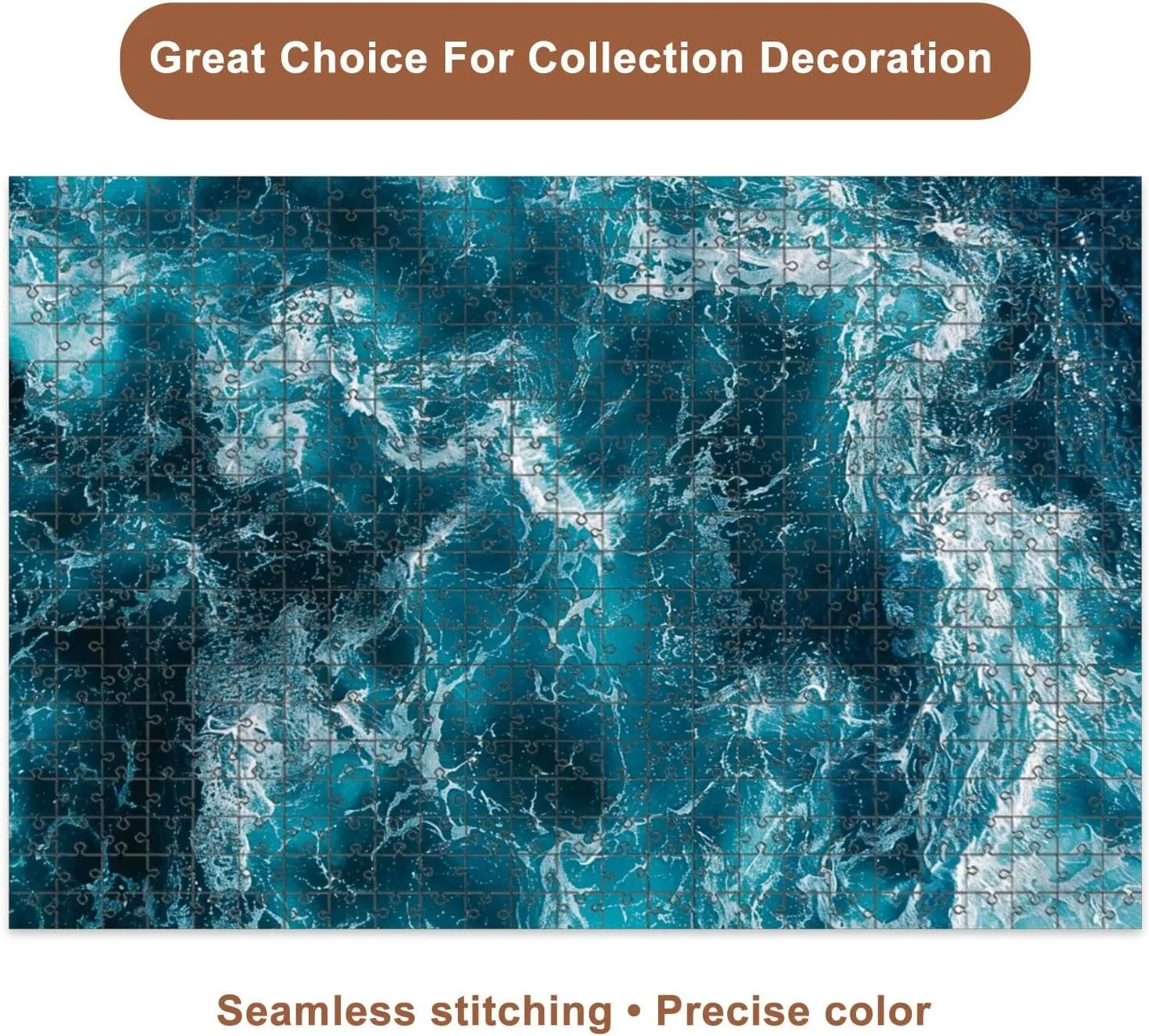 Jigsaw Puzzles 500 Pieces for Adult Wave Formation Adriatic Sea Puzzle Game for Family Wooden Puzzle Toy Educational Games Puzzles for Home Decor