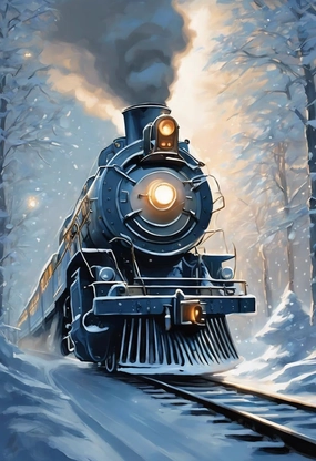 Jigsaw Puzzle for Adults 500 Pieces Polar Express Adventure Jigsaw Puzzles for Adults, Each Piece is Unique, Perfect Family Leisure Gift & Gifts - Puzzles Collectibles