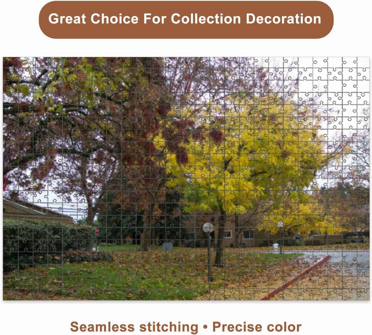 Jigsaw Puzzles 1000 Pieces for Adult Riverfront Regional Park Two Beautiful Lakes for Fishing Kayaking Puzzle Game for Family Wooden Puzzle Toy Educational Games Puzzles for Home Decor