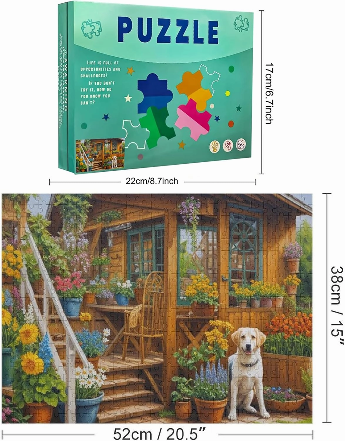 Jigsaw Puzzles Puzzle Fish You are My Happiness 520 Piece Wooden Adult Game Props Stress Relieving Game Party Fun Magic Gift for Women Men 20.5x15 Inch