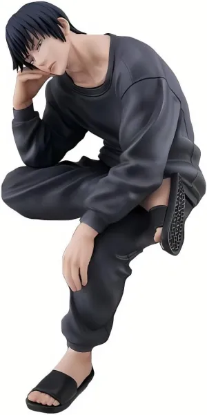 JJK Fushiguro Toji Figure Statue 12cm Anime JJK Action Figure Fushiguro Toji PVC Sitting Model Collectible Desktop Decoration