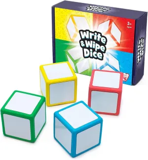 Junior Learning JL617 Write & Wipe Dice, Multi