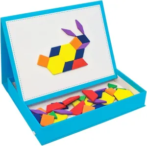 Junior Learning Rainbow Pattern Blocks, Magnetic, Assorted Colors, 100 Pieces