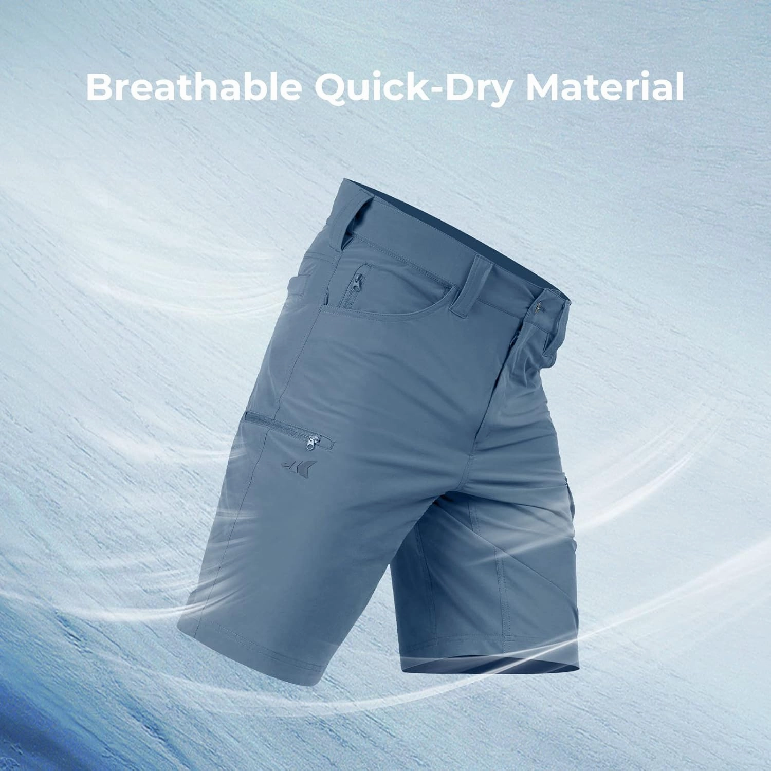 KastKing Men's Fishing Shorts, Hiking Shorts Quick Dry Comfortable UPF 50 , 7 Pockets, Shorts for Men, 10.5" Inseam