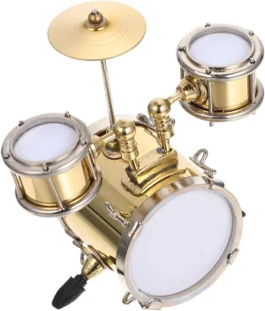 Kisangel 1Set Musical Instrument for Miniature Drums Musical for Tiny House and Fun Playtime Activities